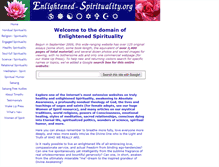 Tablet Screenshot of enlightened-spirituality.org